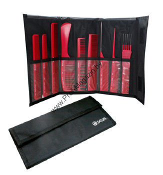 Набор расчесок Dewal, 9 шт Материал: ионик, антистатик.