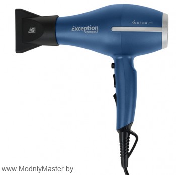 Фен DEWAL EXCEPTION Compact 03-114 Blue  Фен DEWAL EXCEPTION Compact 2200 синий, 2200 Вт, ионизация, 2 насадки