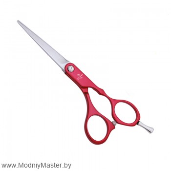 Парикмахерские ножницы DEWAL Colour Step прямые 6,0", красные Съемный упор, простой винт, стандартная заточка, облегченная модель