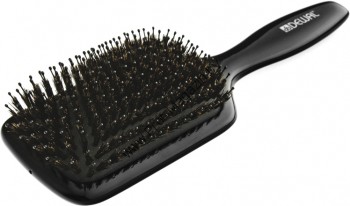 Щетка деревянная «Лопата» «BLACK», 11рядов Dewal мягкая эргономичная ручка, натуральная щетина, нейлоновые штифты, 11рядов