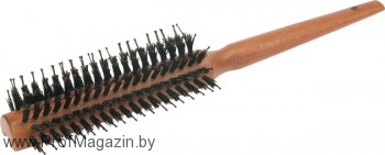 Щетка деревянная полукруглая натуральная щетина, пластиковые штифты, 7 рядов DEWAL 