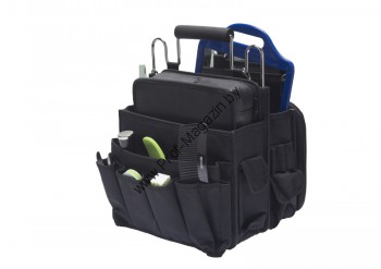 Сумка для парикмахерских инструментов Dewal GS-175 Сумку можно использовать стационарно на рабочем месте, и как вставку в чемодан для перевозки.