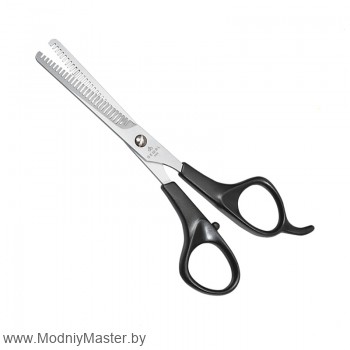 Парикмахерские ножницы DEWAL EASY STEP филировочные 2-х сторонние 6,5" 28 зубцов, литой упор