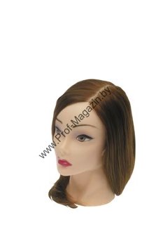 Голова-манекен тренировочная, «шатенка» Длинна волос: 30-40 см. Материал волос: протеиновые волосы (искусственные).