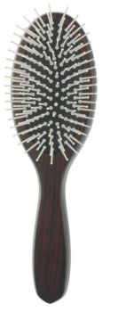 Щетка деревянная массажная с пластмассовыми зубцами,11 рядов Dewal 

эбеновое дерево
нейлоновые штифты

