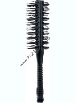 Щетка туннельная 2-х сторонняя, DEWAL Изготовлена из термостойкого пластика и керамического покрытия на металлической основе. Используется для укладки волос под фен.