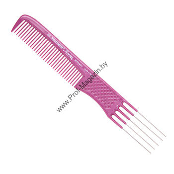 Расческа вишня с металлической вилкой антистатическая 
19,8 см
антистатическое покрытие
