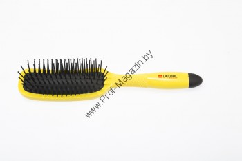 Щетка массажная для волос  Dewal «BANANA black» BNN85 Специальный вогнутый дизайн отлично подходит к форме головы