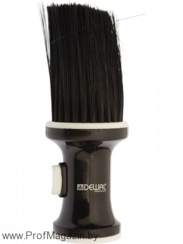 Кисть-сметка с ёмкостью для талька Dewal Отлично убирает мелкие волосы после стрижки.