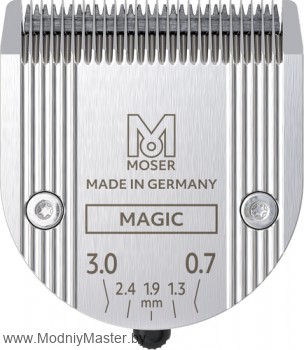 Ножевой блок Standart к машинке Moser Genio plus, Belissimo, ChromStyle Ширина лезвия - 46мм. Регулируемая глубина стрижки - 0.7-3мм.