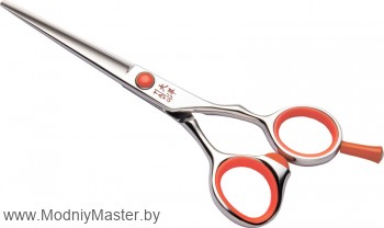 Парикмахерские ножницы TAYO ORANGE прямые 6" Конвекционная заточка. Съемный упор. Сложная винтовая группа.
