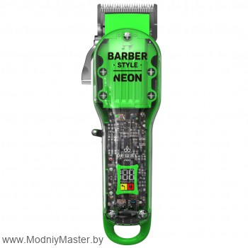 Машинка для стрижки Dewal BARBER STYLE NEON аккум\сет, 6000 об\мин, нож 45 мм, 0,8 - 2,0 мм, 6 нас
