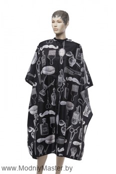 Пеньюар для стрижки Dewal "Barber Style"  Практичный и удобный пеньюар.