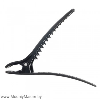 Зажим для волос DEWAL, черный, карбон, 11,5 см 6шт/уп