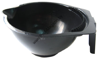 Чаша для окрашивания Dewal, 300мл С противоскользящей резинкой на дне. С расческой для кисточки.