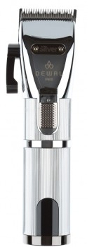 Машинка для стрижки DEWAL PRO SILVER аккум/сеть, 6000-7000 об/мин, нож 45 мм, 0,5-3,5 мм, 10 нас