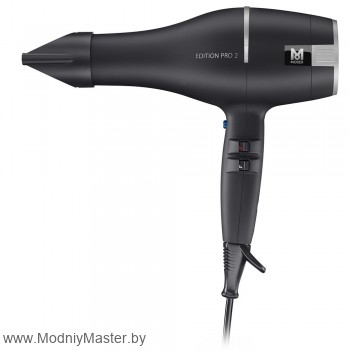 Фен для волос Moser Edition Pro 2 Фен с удлиненным соплом для быстрой сушки и укладки волос любого типа. Подойдет для профессионального использования в салонах красоты или парикмахерских.