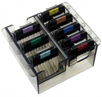 Набор цветных насадок NEW со стальными зубцами к роторным машинкам Moser, Wahl