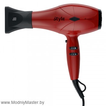 Фен для сушки волос DEWAL Pro Style  Фен имеет оптимальный размер и хорошую сбалансированность, и идеально ложится в руку. Кнопки фена расположены сбоку