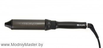 Плойка для волос DEWAL ILLISION , 40x26 мм, керамико-турмалиновое покрытие, 45 Вт Овальная плойка DEWAL ILLUSION c размером рабочей поверхности 40 х 26 мм создаёт крупные, естественные, струящиеся локоны на длинных волосах.