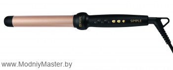 Плойка для волос DEWAL SIMPLE, с терморегулятором, 25 мм Плойка Dewal Simple 03-25ST создает крупные локоны и легкие волны