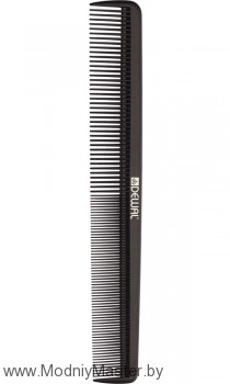 Расческа рабочая Dewal Magnesium комбинированная, широкая, черная 20.7см 