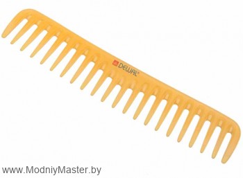 Расческа DEWAL PROSUN редкозубая, антистатик, желтая 19 см Расческа гребень