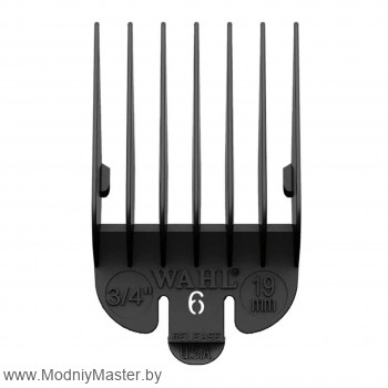 Насадка пластиковая 19мм к машинкам Wahl Совместимы с машинками: Wahl Super Taper, X-Lid Super Taper, Taper 2000, Designer, Chrome Super Taper, Magic Clip, Legend