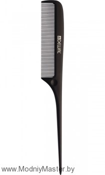 Расческа рабочая Dewal Magnesium с пластиковым хвостиком, черная 22,5см 