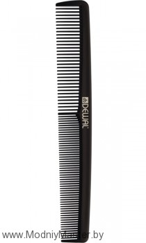 Расческа рабочая Dewal Magnesium комбинированная, черная 17.6см 