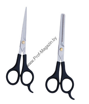 Набор ножниц "Студент" 6,5" DEWAL Описание: рабочие + филировочные, простой винт, несъемный упор, 6,5"