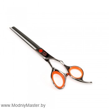 Парикмахерские ножницы филировочные 6" Tayo Orange Конвекционная заточка. Сложный винт. 40 зубцов