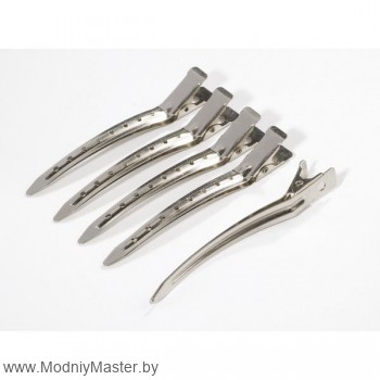 Зажим для волос DEWAL одинарный, металл, 8.1 см.  