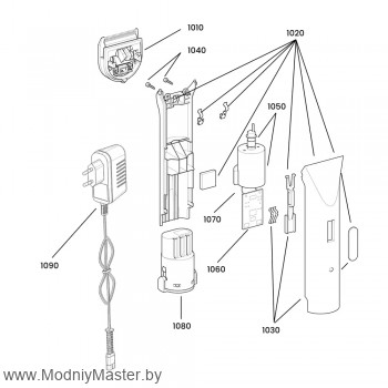 Плата управления Moser Genio Plus / Arco / WAHL Power+ на схеме номер 1060