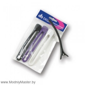 Зажим для волос DEWAL 12см Зажим большой, пластик, 12 см (4 шт.)