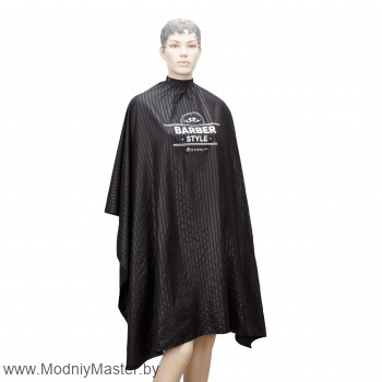 Пеньюар для стрижки DEWAL "BARBER STYLE" Пеньюар для стрижки, полиэстер, полоска 140х158 см, на крючках