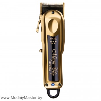 Профессиональная беспроводная машинка Wahl Magic Clip Cordless Gold 6500об/мин, золотой корпус
