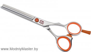 Парикмахерские ножницы TAYO ORANGE филировочные 5,5'' 40 зубцов, съёмный упор