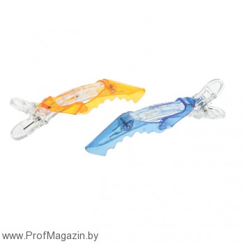 Зажим крокодил Dewal Традиционный зажим для максимально плотного крепления прядей и осуществления самых разнообразных процедур по уходу за волосами.