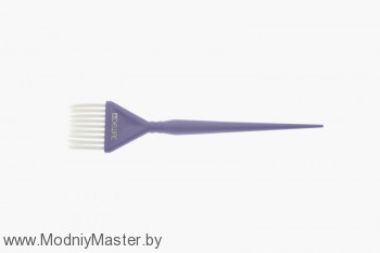 Кисть для окрашивания Dewal голубая с белой прямой щетиной широкая 40мм Стильная легкая кисть Dewal превращает процесс окрашивания в творческую игру.