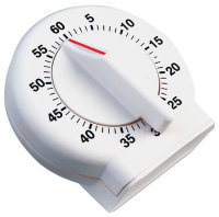 Таймер механический круглый белый Dewal